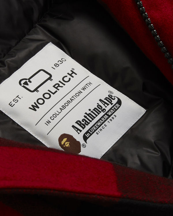 Anorak Bape X Woolrich Arctic Hombre Rojas Claro | PYATB-5936