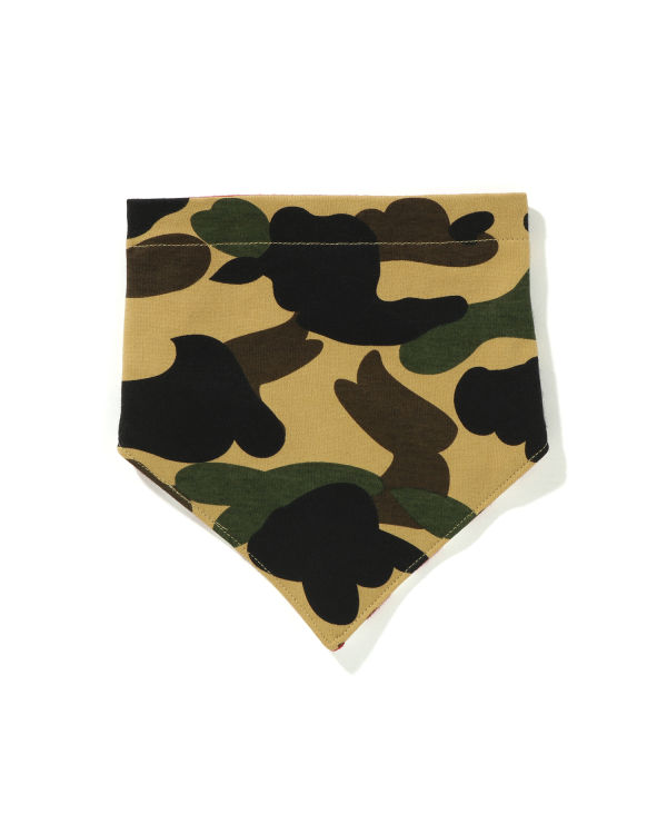 Babero Bape 1st Camo Bandana Niños Amarillo | FUWHI-5027