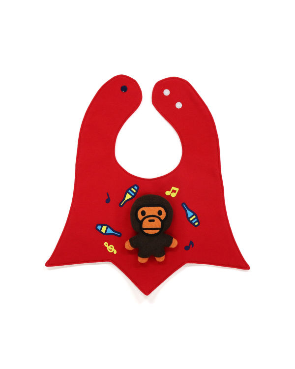 Babero Bape Milo Plush Doll Niños Rojas Claro | RFJVI-5376