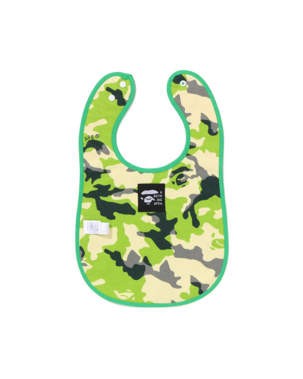 Babero Bape Woodland Camo Milo Fishing Print Reversible Niños Verde | UTSKG-9547