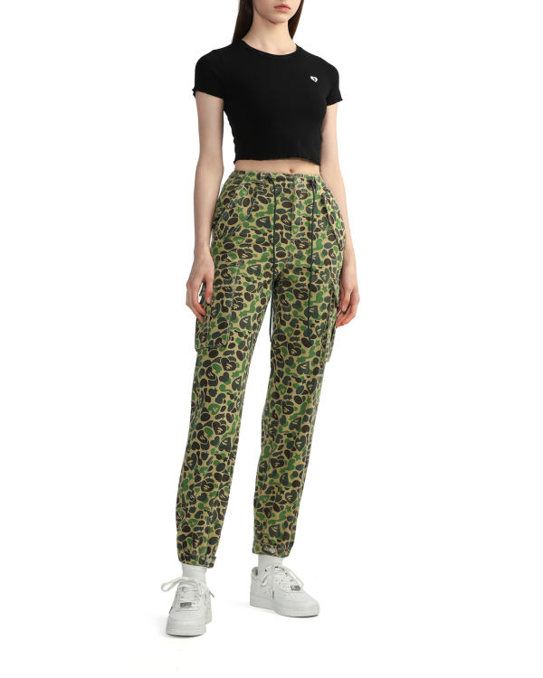 Blusas Bape Cropped logo Mujer Negras | EDOLM-9354