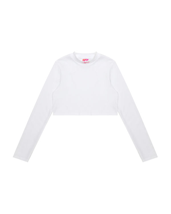 Blusas Bape Cropped turtle neck Mujer Blancas | BXDPA-5387