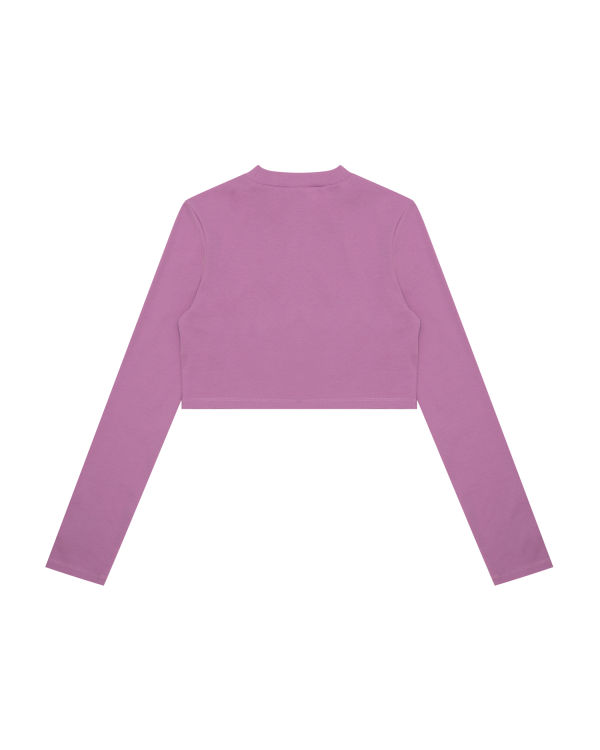 Blusas Bape Cropped turtle neck Mujer Moradas | ZTPIR-7143