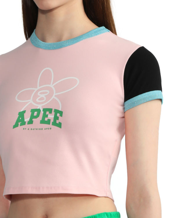 Blusas Bape Estampadas Mujer Rosas | BVPHY-8910