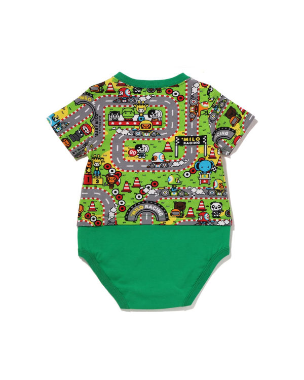 Bodysuit Bape Milo Carreras Niños Turquesa | ZYWAS-3061