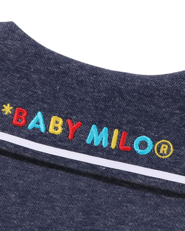 Bodysuit Bape Milo Jersey Denim Sailor Collar Niños Azules | DEHNB-4982