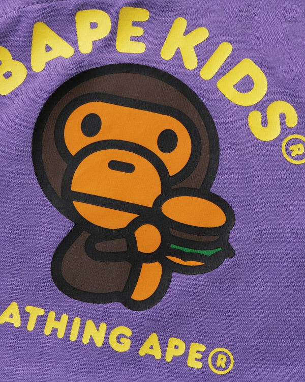 Bodysuit Bape Milo Junk Comida Layered Romper Niños Moradas | GQOZY-5148