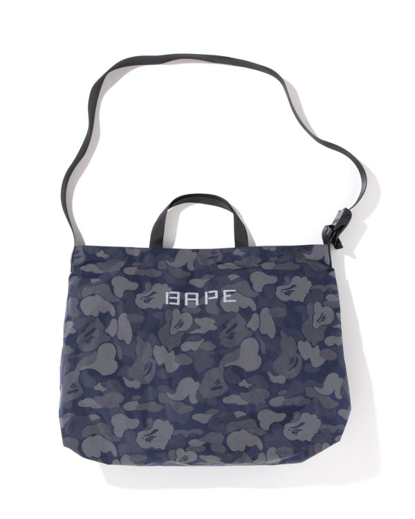 Bolsa De Hombro Bape ABC Dot Reflective Hombre Azul Marino Azules | XCIKJ-2354