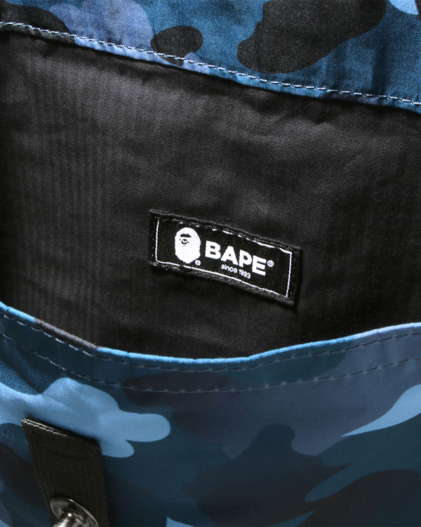 Bolsa De Hombro Bape Gradation Camo Hombre Azules | FUPYH-6591