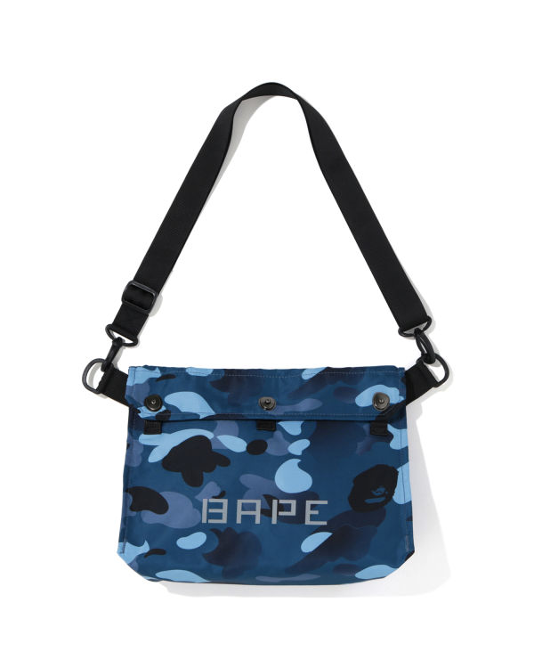 Bolsa De Hombro Bape Gradation Camo Hombre Azules | FUPYH-6591