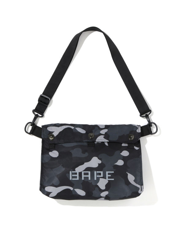 Bolsa De Hombro Bape Gradation Camo Hombre Gris Oscuro | ZFLEU-9163