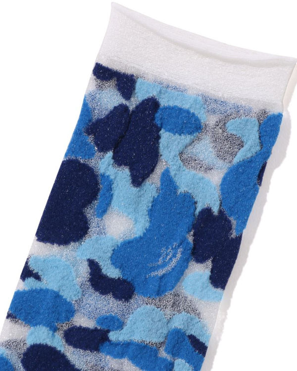 Calcetines Bape ABC Camo Clear Mujer Azules Claro | EBILC-7562