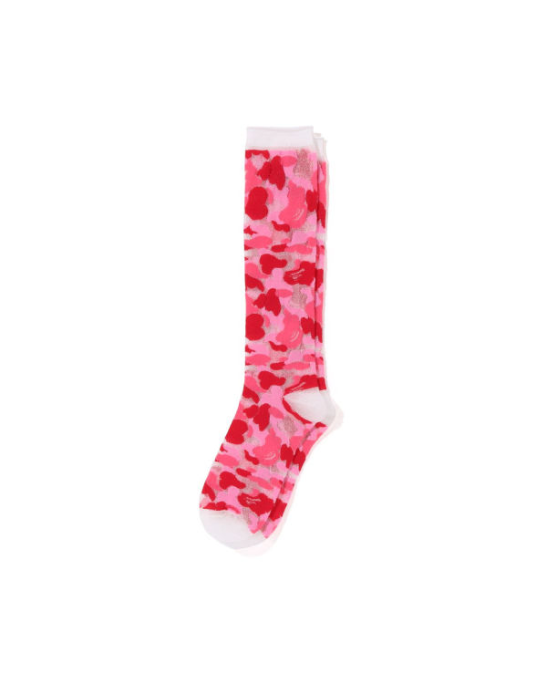 Calcetines Bape ABC Camo Clear Mujer Rosas | XQCWB-3109