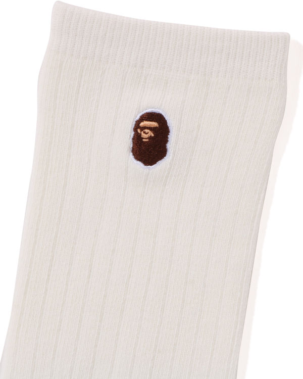 Calcetines Bape Ape Head One Point Mujer Blancas | CLEBO-6541