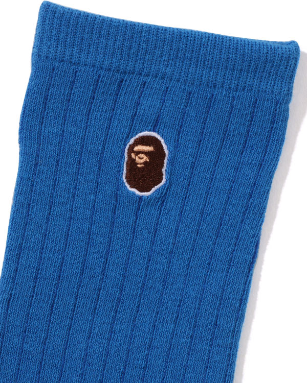 Calcetines Bape Ape Head One Point Mujer Azul Real Azules | PYELT-9548