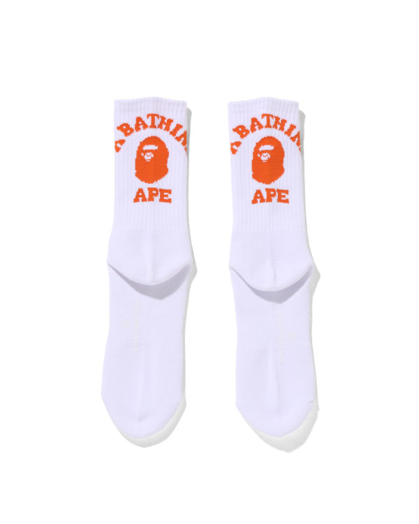 Calcetines Bape College Hombre Naranjas | LZBHR-1632