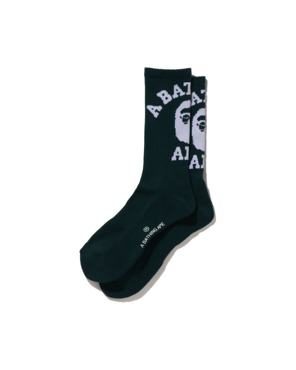 Calcetines Bape College Hombre Verde Oscuro | RZBAT-2368