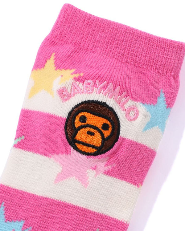 Calcetines Bape Hoop Milo Sta Niños Rosas | CZYHK-6123