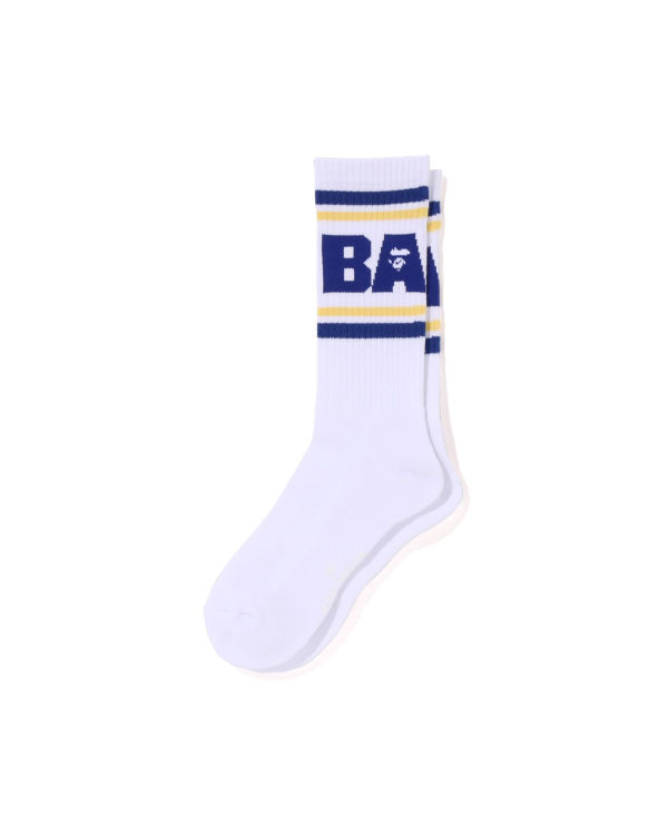 Calcetines Bape Line Hombre Azules | ZFUIA-3680