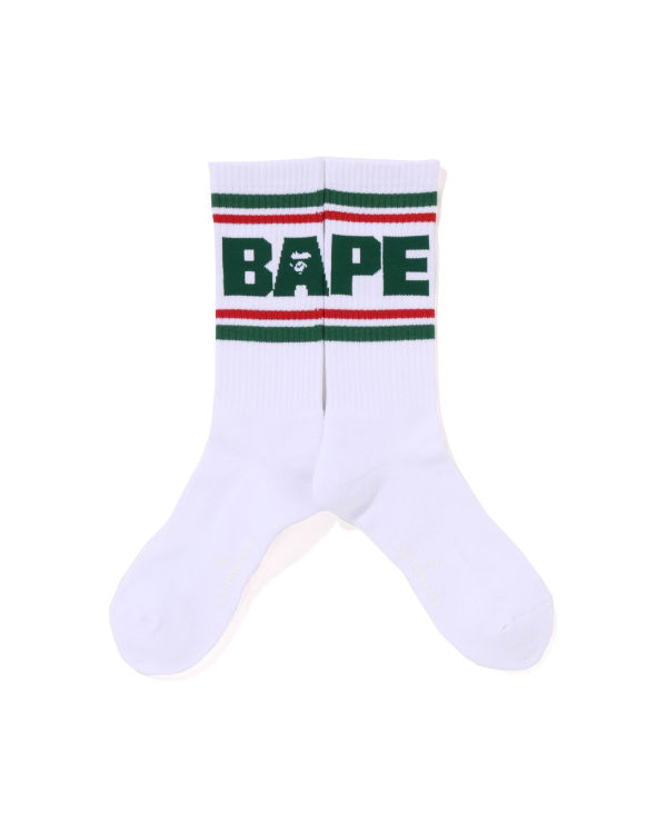 Calcetines Bape Line Hombre Verde Claro | VQBUY-3690