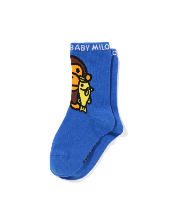 Calcetines Bape Milo Black Bass Niños Azules | BZUCH-5178