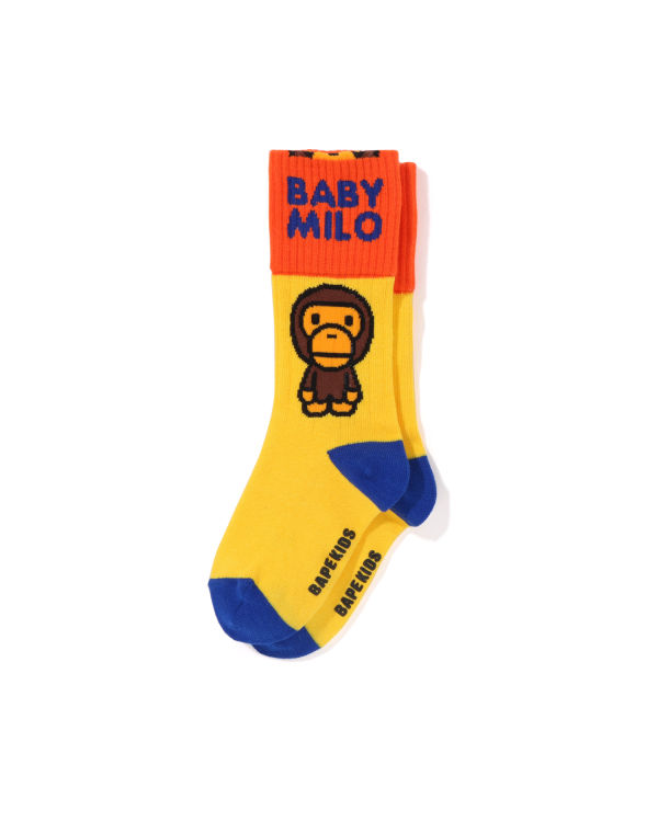 Calcetines Bape Milo Cuffs Niños Amarillo | XHWDC-1524