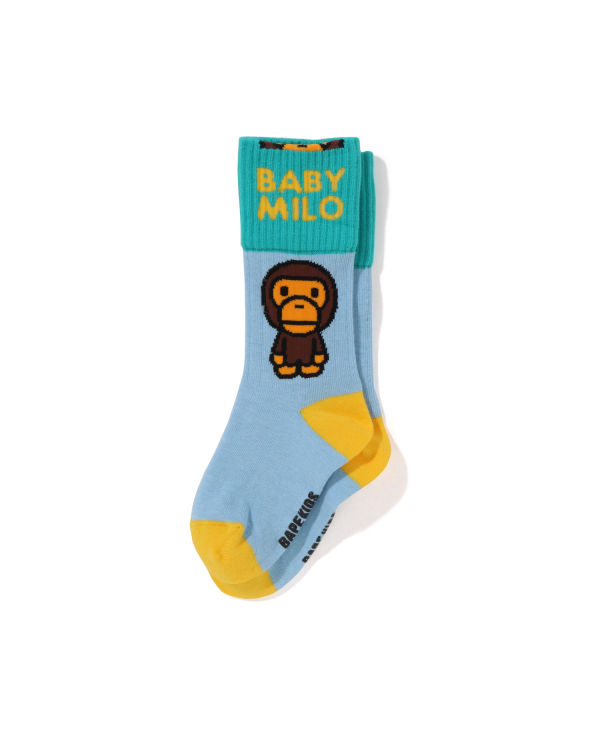 Calcetines Bape Milo Cuffs Niños Azules Claro | IPQRN-0184