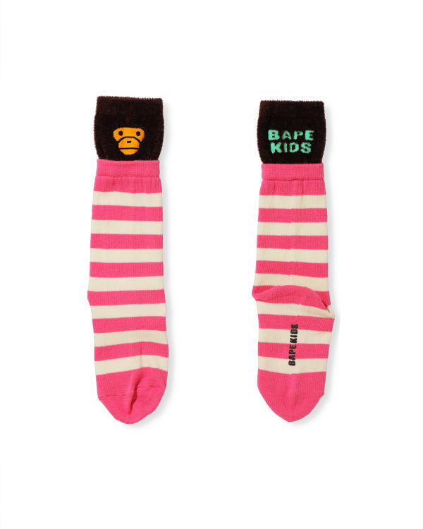 Calcetines Bape Milo Layered Niños Rosas | GZLIJ-1068