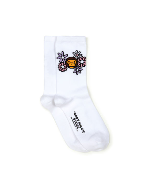 Calcetines Bape Milo Mujer Blancas | RZYJN-0629