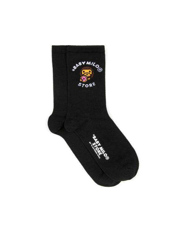 Calcetines Bape Milo Mujer Negras | WXMHE-7810