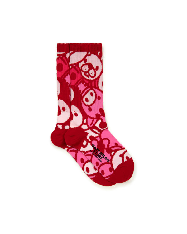 Calcetines Bape Milo Mujer Rosas | XBEHU-9421