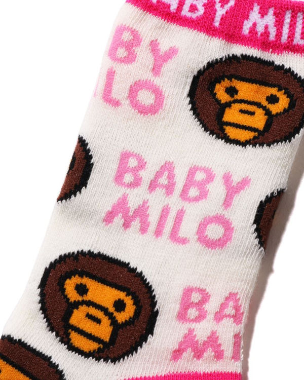 Calcetines Bape Milo Pattern Niños Blancas | GBTJV-3872