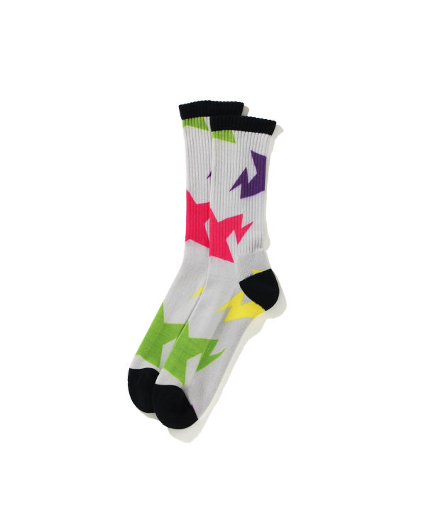 Calcetines Bape STA Pattern Hombre Multicolor | RKXQF-8726