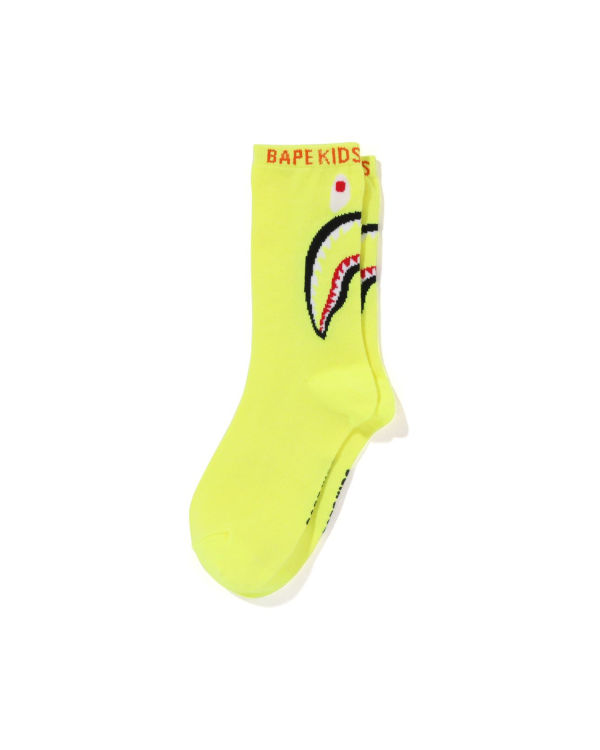 Calcetines Bape Shark Niños Amarillo | ZUQNP-1620