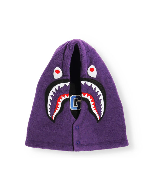 Calentador De Cuello Bape Shark Niños Moradas | PIMNJ-6194