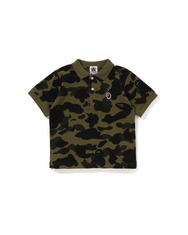 Camisas Bape 1st Camo One Point Polo Niños Verde | STWVI-9712