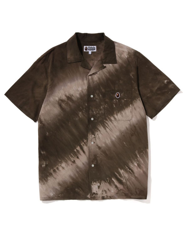 Camisas Bape Ape Head One Point Dye Hombre Marrones | KUDSQ-6120