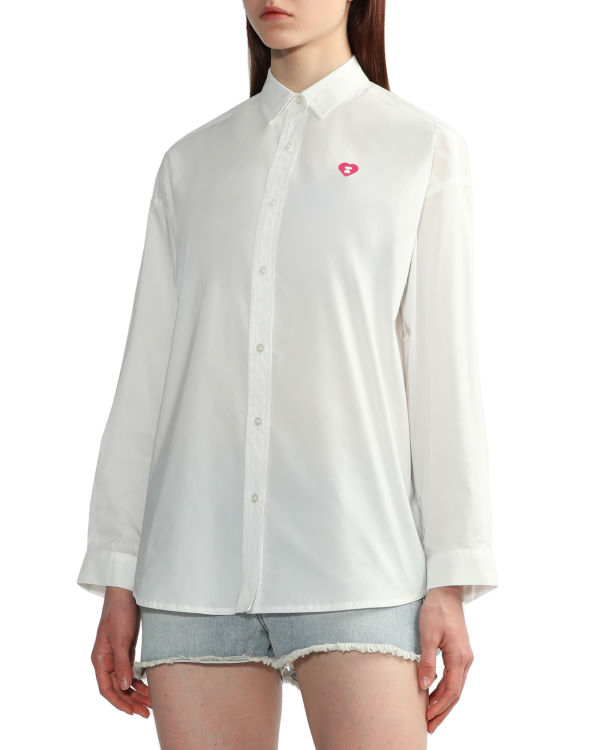 Camisas Bape Boyfriend Mujer Blancas | IUNCY-2160