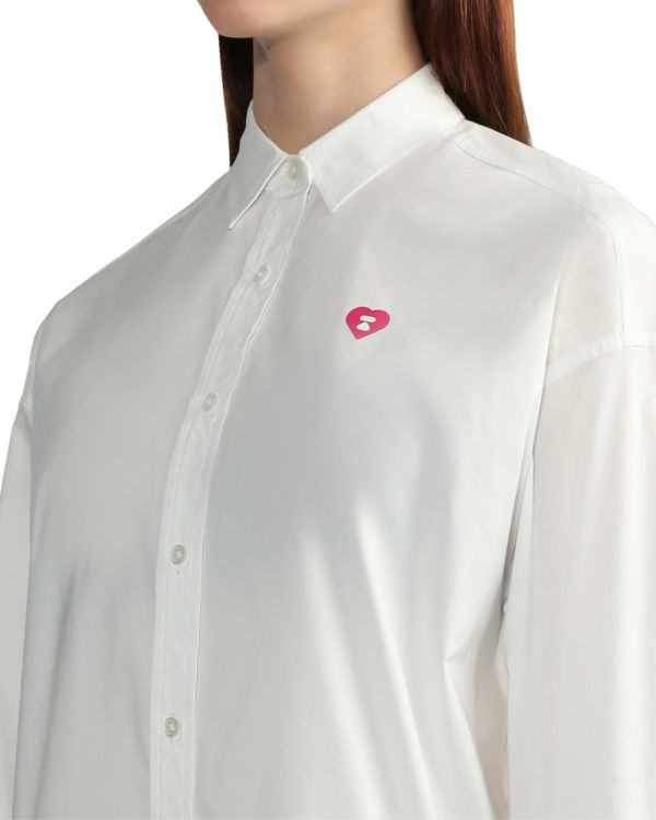 Camisas Bape Boyfriend Mujer Blancas | IUNCY-2160