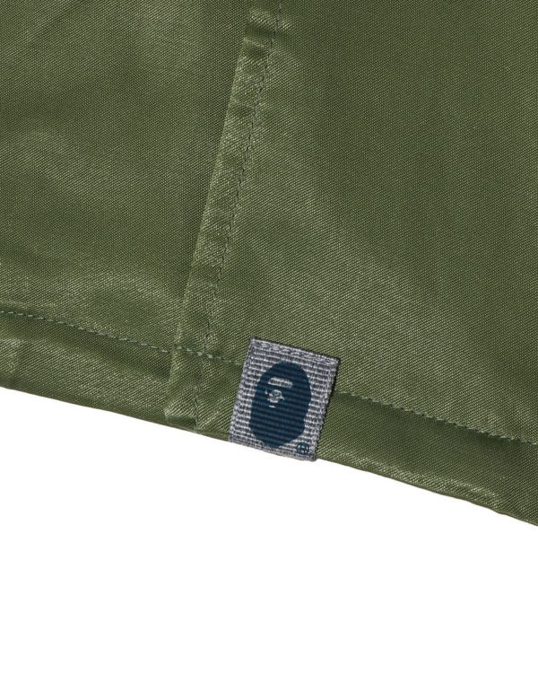 Camisas Bape Japan Culture Open Collar Hombre Verde | FSTDO-3482