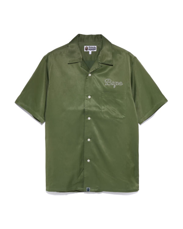 Camisas Bape Japan Culture Open Collar Hombre Verde | FSTDO-3482