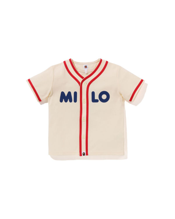 Camisas Bape Milo Baseball Niños Blancas | LFAIH-7985