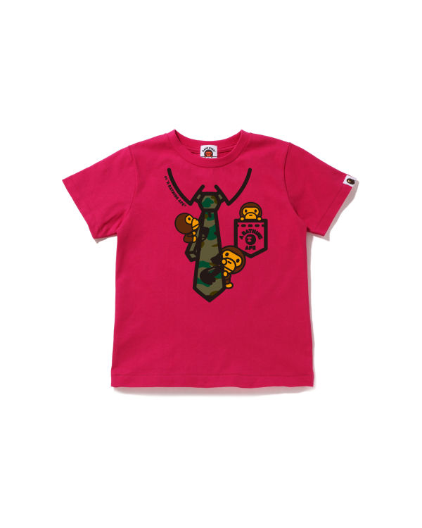 Camiseta Bape 1st Camo Milo Neck Print Niños Rosas | ZUKIH-4785