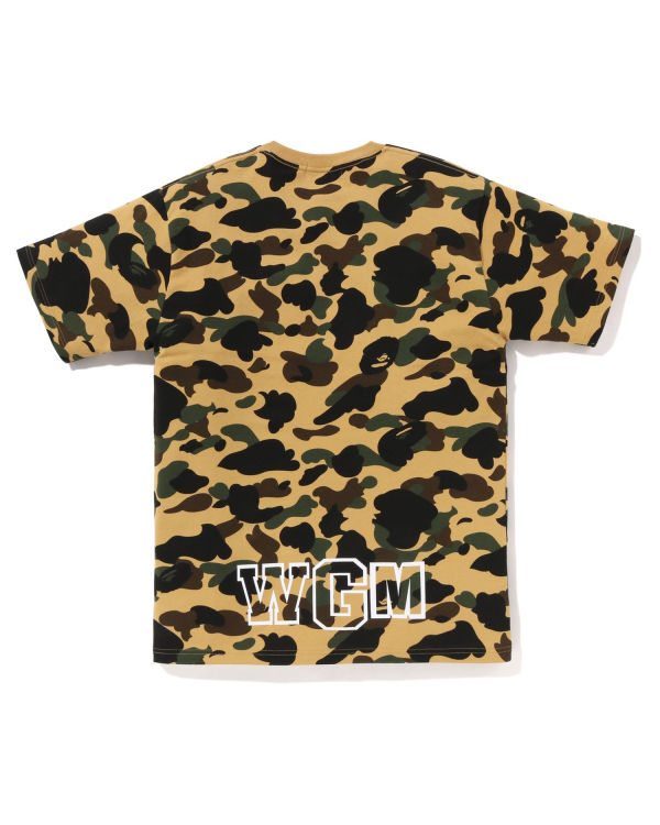 Camiseta Bape 1st Camo Shark Hombre Amarillo | KLRXB-4107