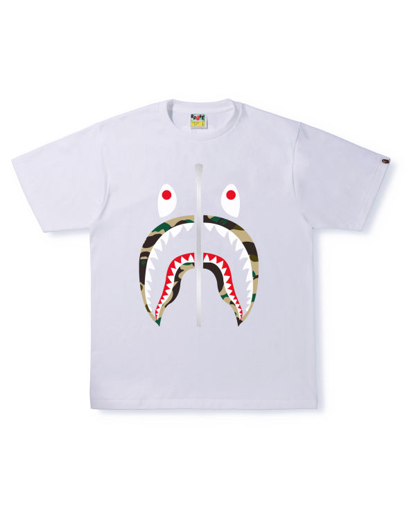 Camiseta Bape 1st Camo Shark Hombre Blancas | DWVZI-1369