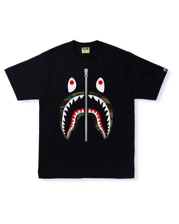 Camiseta Bape 1st Camo Shark Hombre Negras | XTIKY-4617