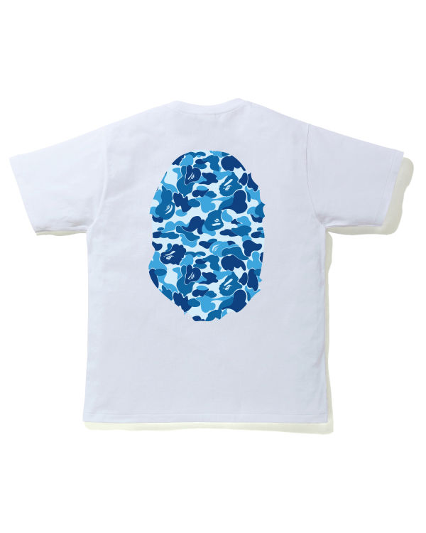 Camiseta Bape ABC Camo Big Ape Head Hombre Azules | DRLIZ-3810