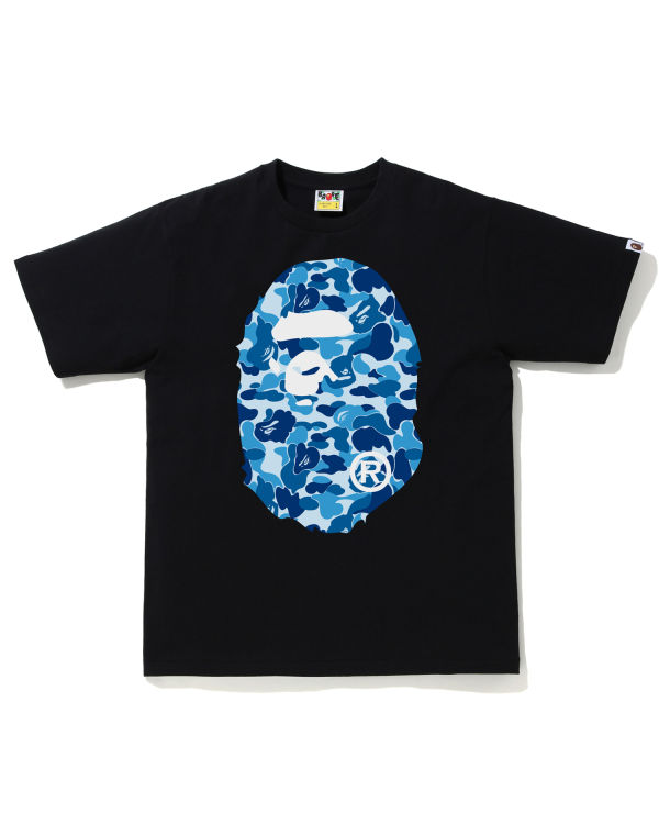 Camiseta Bape ABC Camo Big Ape Head Hombre Negras | JCTEF-2384