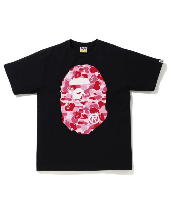 Camiseta Bape ABC Camo Big Ape Head Hombre Rosas | SCPLQ-1526