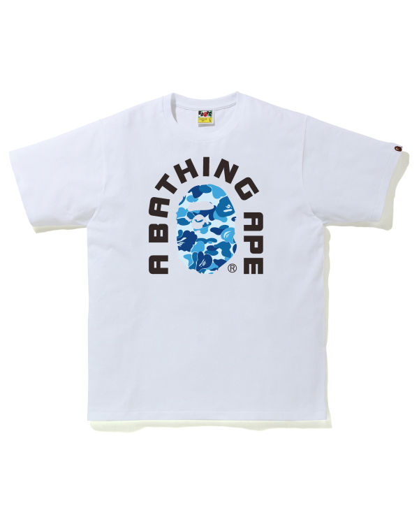 Camiseta Bape ABC Camo College 2020 Hombre Azules | ABIJR-7614